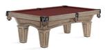 Brunswick Allenton 8 foot rustic pool table in driftwood finish