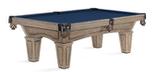 Brunswick Allenton 8 foot rustic pool table in driftwood finish