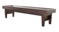 9 foot Walnut finish Majestic Shuffleboard game table