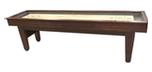 12 foot Walnut finish Majestic Shuffleboard game table