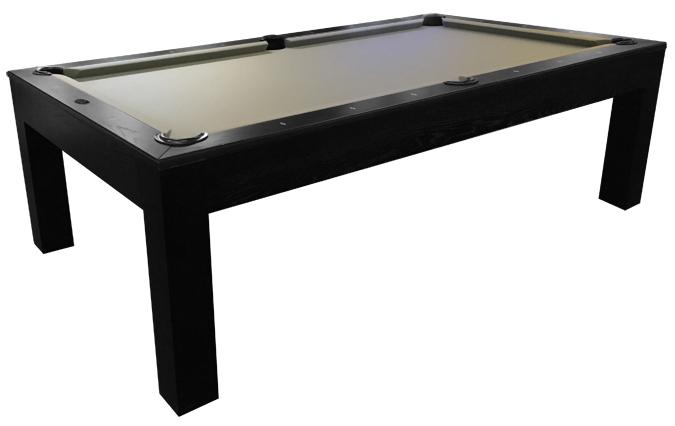 black billiard table