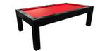 Table billard noire Mensa 8 pieds avec ardoise naturelle et garantie 25 ans