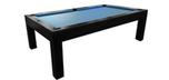 Table billard noire Mensa 8 pieds avec ardoise naturelle et garantie 25 ans