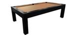 Mensa Black 8 foot pool table with real slate and 25 year warranty