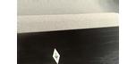 Mensa Black 8 foot pool table with real slate and 25 year warranty