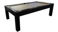 Mensa Black 8 foot pool table with real slate and 25 year warranty