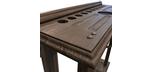 Majestic rustic black floor pool cue rack