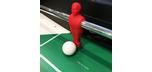 Blue foosball soccer table made in Italy with 2 year warranty telescopic rods