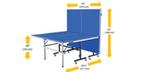 ACE 4 ping pong table tennis with blue surface