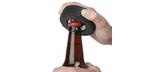 Hockey puck bottle opener