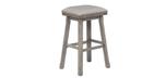 Graystone aged Oak grey wood finish barstool