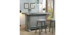 Tabouret de bar Graystone au fini gris