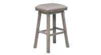 Graystone aged Oak grey wood finish barstool