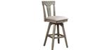 Tabouret de bar Graystone gris avec dossier