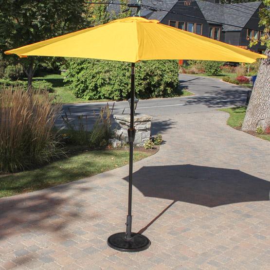 9 foot HRK Patio yellow garden umbrella