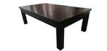 Mensa Black dining table and conference top for pool table