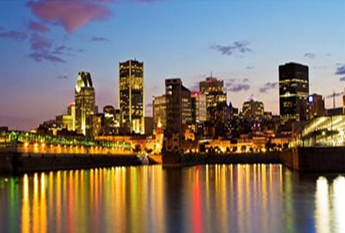 Tableau Canevas Ville De Montreal 45 X 69 Pouces