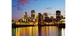 Montreal city skyline picture frame canvas 45 x 69 inches