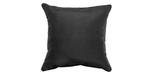 Coussin d'accent extérieur carré 18x18po noir