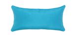 Coussin d'accent extérieur carré 12x24po Bleu Aqua