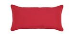Coussin d'accent extérieur carré 12x24po rouge