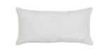 Outdoor White 18x18in square accent throw pillow