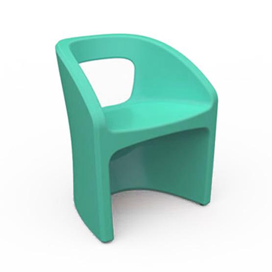 Durable roto molded plastic outdoor dining chair
