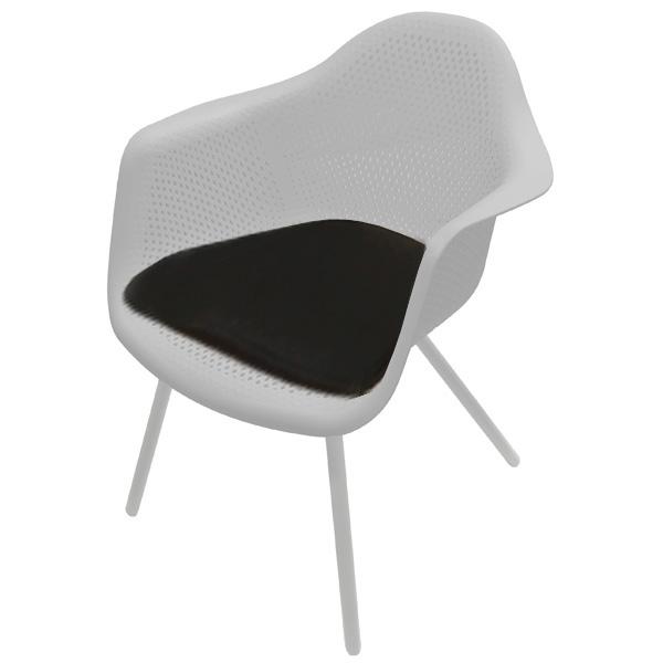 Black Outdoor Chair Seat Cushion For Bistro Dining Chair
