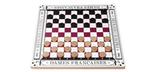 Classic wooden French checkers game