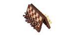 Portable magnetic chess and checkers game board set