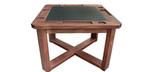 Danish style poker card game table in Walnut finish