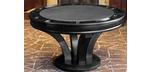 Black finish modern hardwood poker card game table