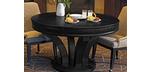 Black finish modern hardwood poker card game table
