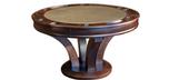 Walnut finish modern hardwood poker card game table