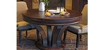 Walnut finish modern hardwood poker card game table