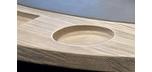 Majestic brand poker table with barnwood grey finish