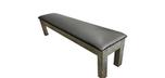 Banc de rangement accessoires billard fini bois de grange