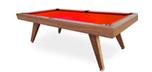 Table billard moderne Copenhagen 8 pieds Noyer au style Danois retro