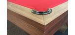 Copenhagen 8 foot modern Danish looking Walnut pool table