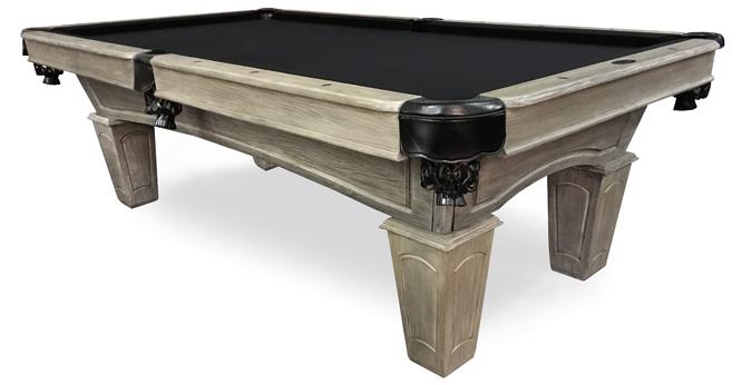 Barnwood grey finish Majestic Pioneer 8 foot pool table