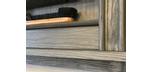 Barnwood finish 8 pool cue billiard wall rack