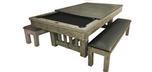 Cornwall barnwood finish 8 foot pool table dining table top