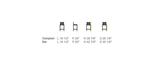 Custom kitchen stool Linea model