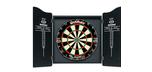 Skeleton skull and cross bone motif dart game cabinet