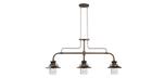 Lampe de billard Steampunk industrielle fini laiton frotté