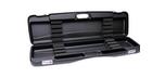 Grey hardshell billiard cue case for multiple pool cues