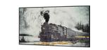 Large 60 x 30 inch vintage Train print painted canvas