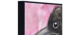 Large 80 x 48 inch Raven print on painted canvas