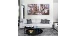 Large 60 x 30 inch hand painted print of New York Times Square