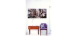 Large 60 x 30 inch hand painted print of New York Times Square